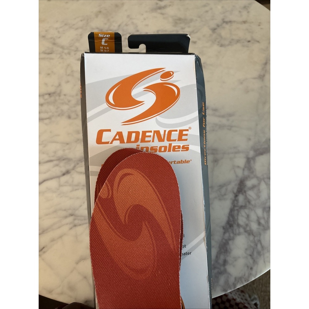 Cadence Insoles Arch Support Orthotic Shoe Insert Size C - Men 5-6 Women's 6-7‎